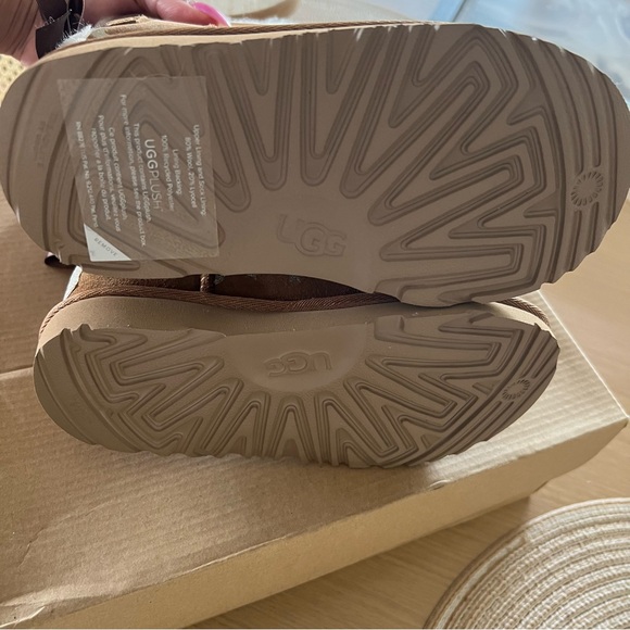 UGG Tan Boots with Gold Celestial Design - Picture 3 of 6